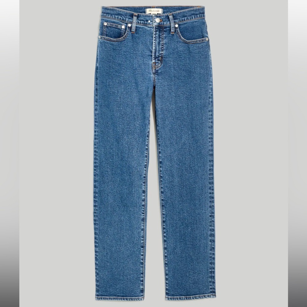 Madewell Perfect Vintage Straight Jean: InstaCozy Edition size 33 but run large